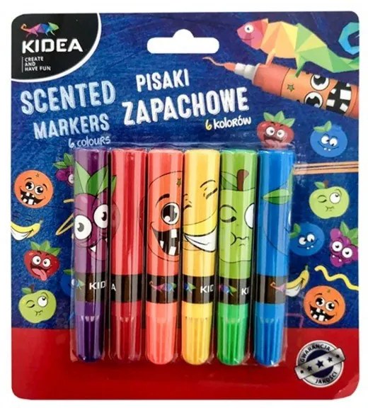 Kidea - Ароматни маркери 6 цв.