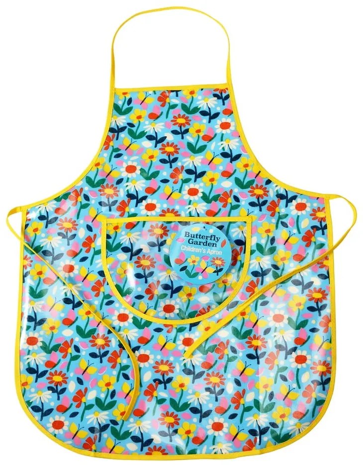 Синя детска престилка Butterfly Garden - Rex London