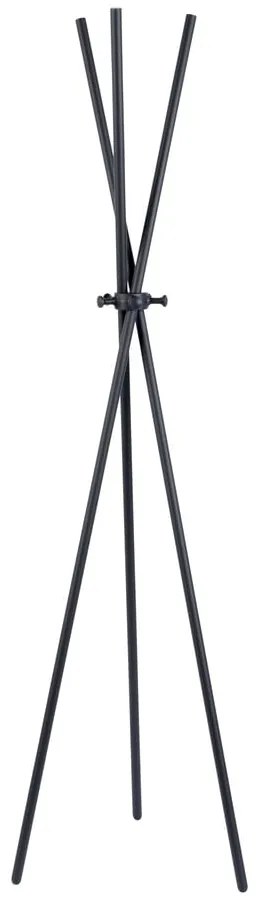 Черна стоманена стойка за връхни дрехи Darwin – White Label