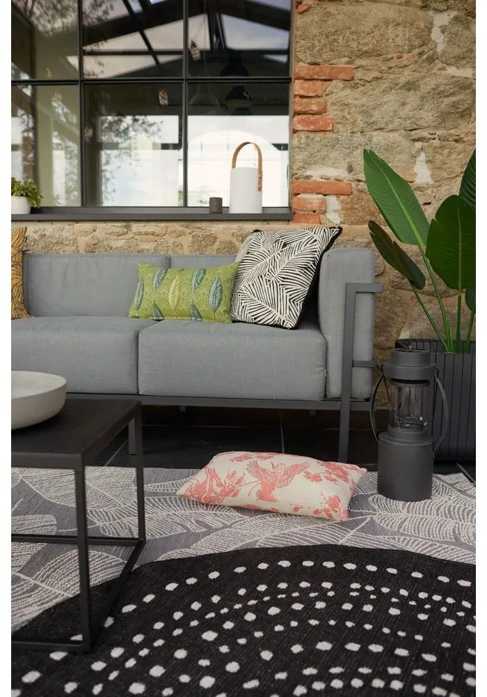 Графитно сив градински диван с три места Bellisima - Bonami Selection