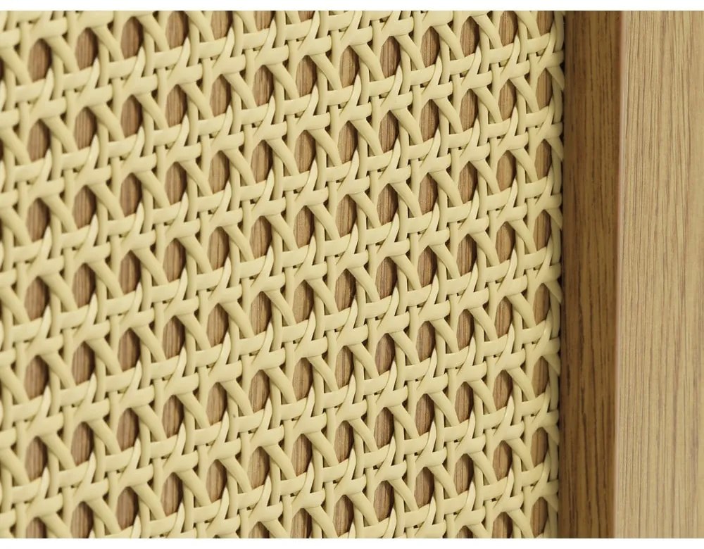 Нисък скрин от декор от дъб в естествен цвят 140x80 cm Pensacola – Unique Furniture