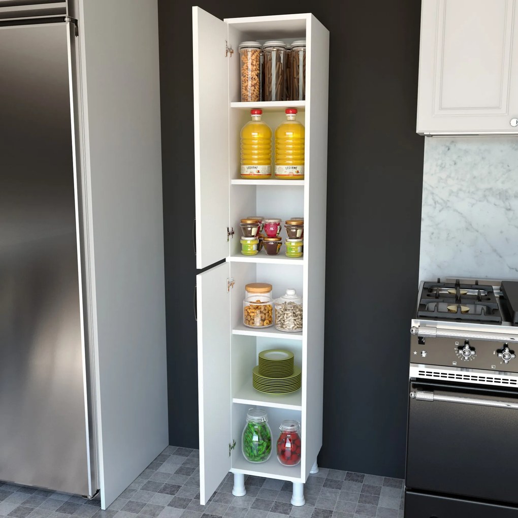 Многофункционален шкаф M1, цвят Бял