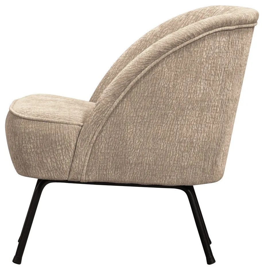 Бежово шенилово кресло Vogue – WOOOD