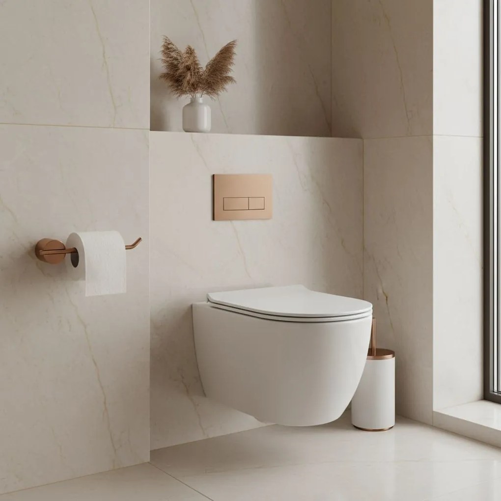 Поставка за тоалетна хартия Tomi 5809 Brush Copper