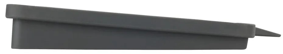 Тъмно сива тава за капчици Neli, 20 x 40 cm - Wenko