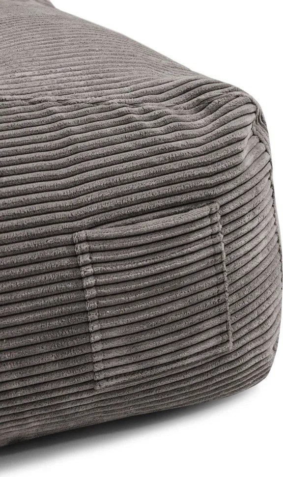 Кремав детски пуф от рипсено кадифе Game Amuse – SLOWDOWN