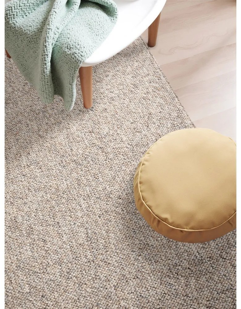 Сиво-кремав килим подходящ за пране 160x230 cm Rocco Dark Cream – Elle Decoration