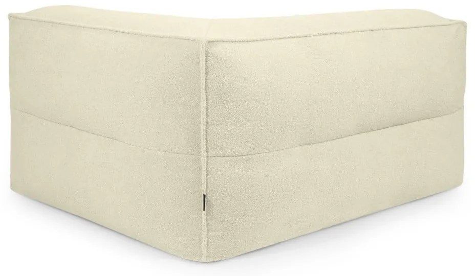 Кафяв пуф от букле Mass Corner 150 Left – SLOWDOWN