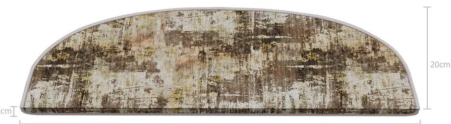 Бежови килимчета за стълби в комплект от 16 части 20x65 cm Abstract - Vitaus