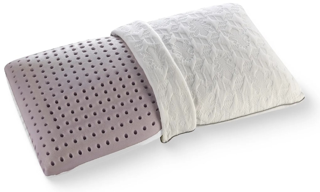 Възглавница Magniflex, Superiore Deluxe Dual, 42x72x12, Среден към мек, Мемори пяна