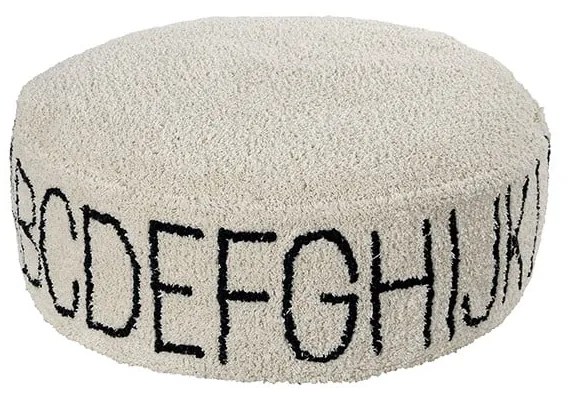 Кремав детски пуф ABC – Lorena Canals