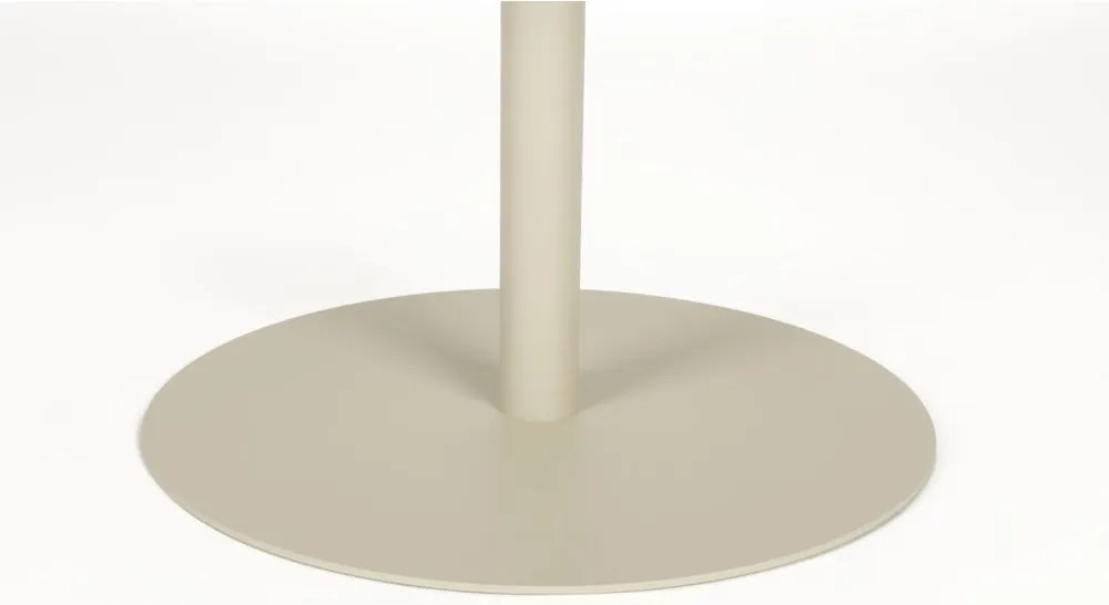 Кремава стоманена кръгла масичка за кафе ø 60 cm Snow – Zuiver