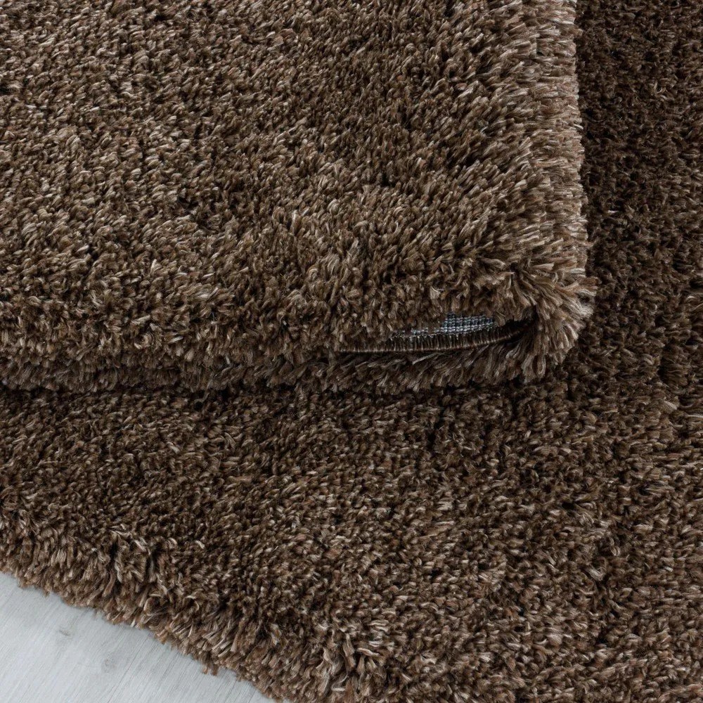 Тъмнокафяв килим 80x150 cm Fluffy – Ayyildiz Carpets