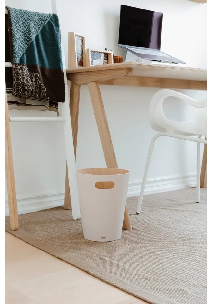 Бежово офис кошче за боклук 7,5 l Woodrow – Umbra