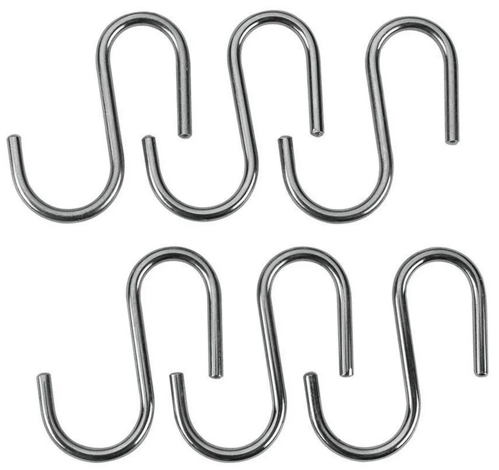 Кука за окачане Metaltex Lonardo Хромирано Метал 6,5 cm 6 Части