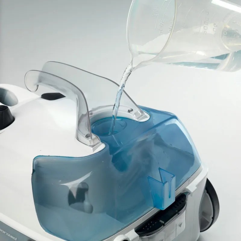 Парочистачка Ariete XSTEAM 4147/02, 1500W, 4 bar, 0.6 л, Дезинфекция, Без следи от влага, Регулируема пара, Бял/син