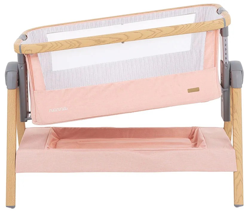 KIKKA BOO Мини кошара - кошче с дървена рамка NANNA PINK WOOD