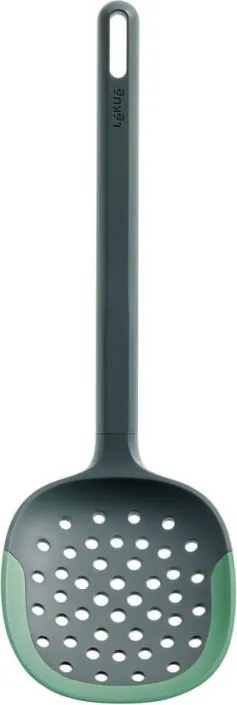 Лъжица решетъчна Lekue 1010183, 29x6.4x9.5 см, От +4 до +220C, Издръжлив на драскотини, Полиестерна смола, Зелен