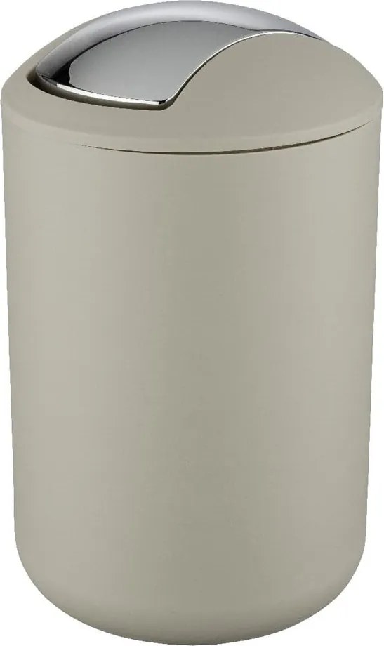 Кафяво-сиво пластмасово кошче за боклук 6,5 l Brasil – Wenko