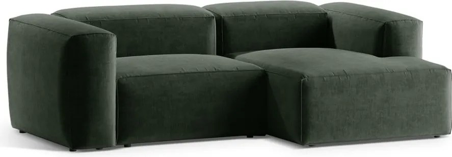 Зелен ъглов диван (десен ъгъл) Bergamo – Cosmopolitan Design