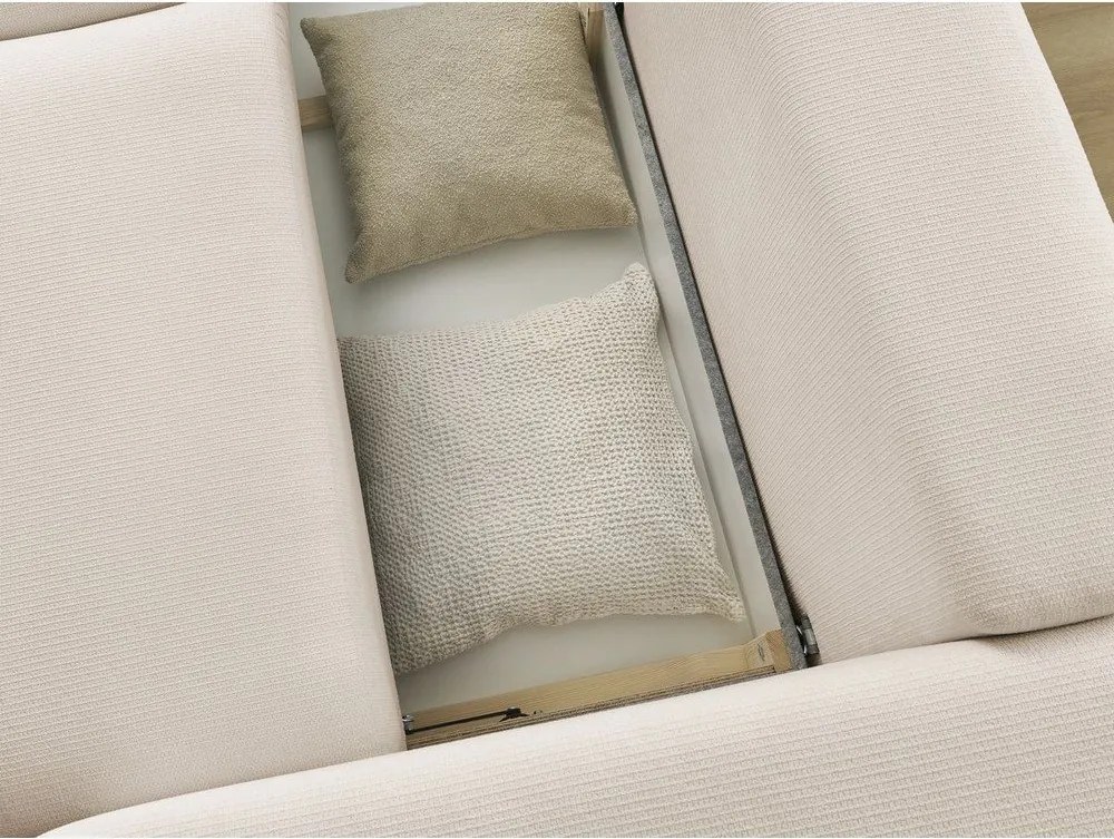 Бежов сгъваем/с място за съхранение диван 265 cm Ezechiel – Bobochic Paris