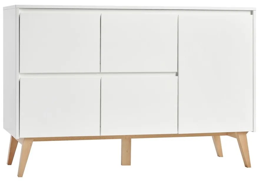 Бял детски скрин , 148 x 92 cm Swing - Pinio