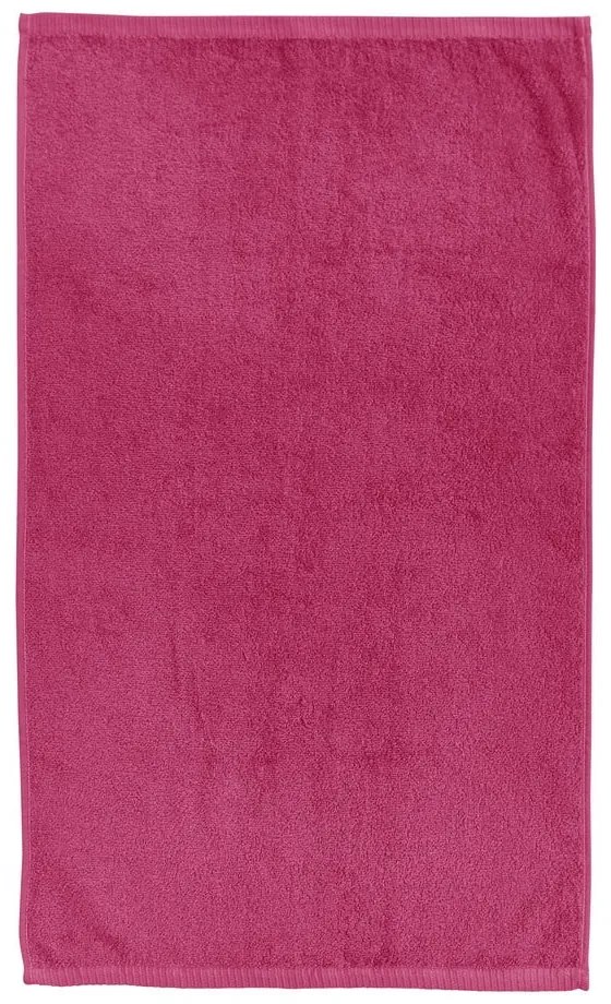 Тъмнорозова бързосъхнеща памучна хавлиена кърпа от тери 70x120 cm Quick Dry – Catherine Lansfield