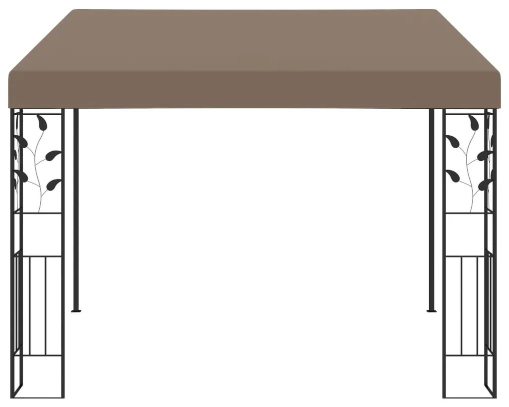 Шатра за стенен монтаж, 3x3x2,5 м, таупе