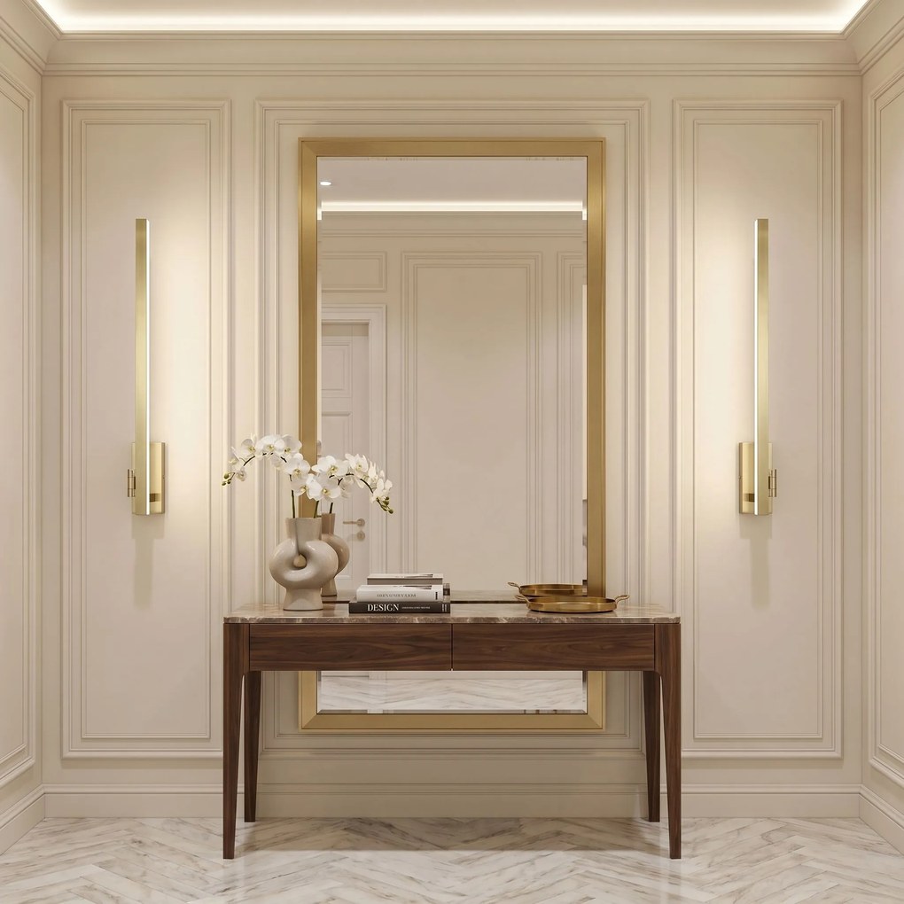 LED аплик за баня SWE033-1W 80cm BRUSH GOLD