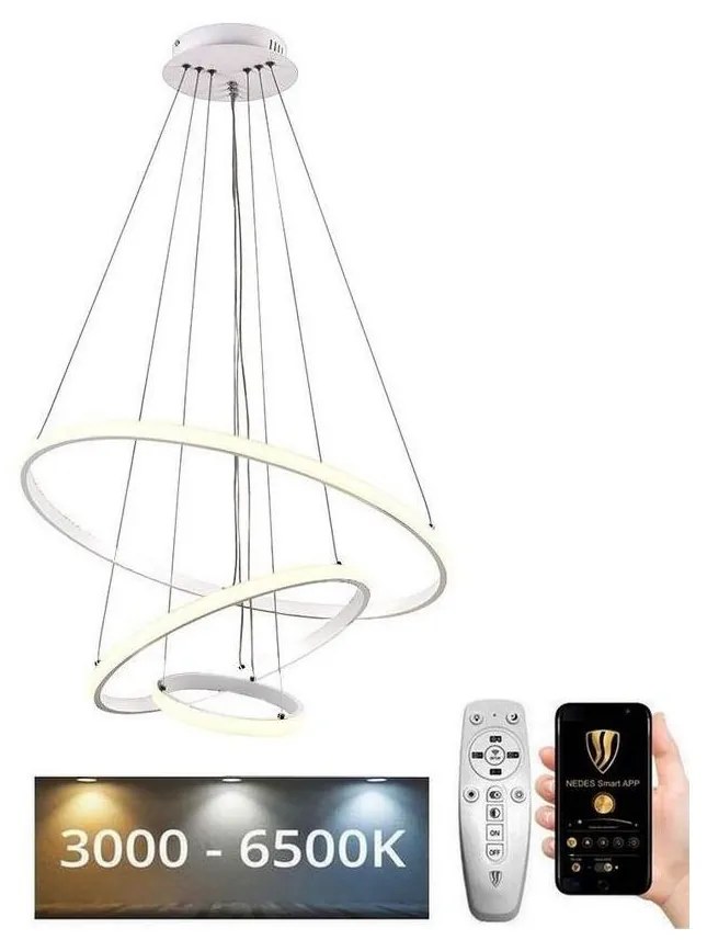 Brilagi - LED Димируем пендел CIRCLE LED/90W/230V 3000-6500K + д.у.