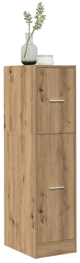 855168 vidaXL Шкаф органайзер, дъб артизан, 30x41x118 см, инженерно дърво