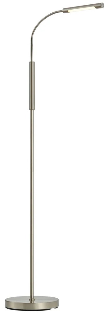 Модерна стоманена подова лампа, включваща LED 3-степенно димируема акумулаторна - Statler