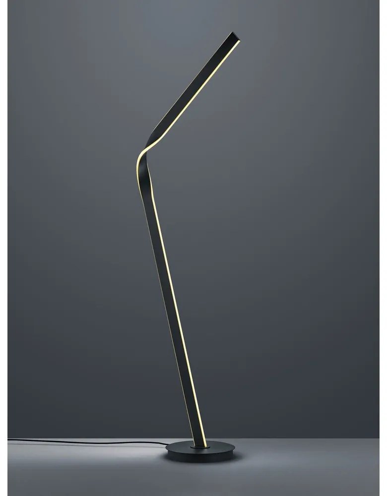 Черна LED подова лампа с метален абажур (височина 181 cm) Cicenza – CINQUE