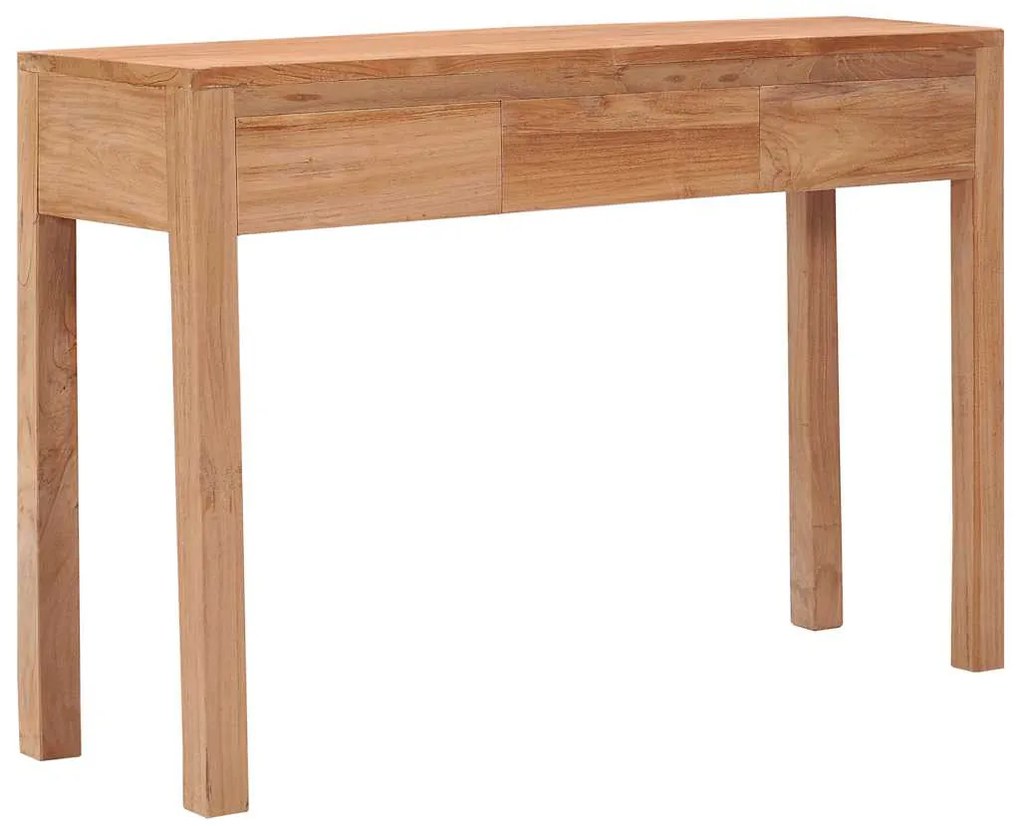 287229 vidaXL Конзолна маса, 110x35x75 см, тиково дърво масив
