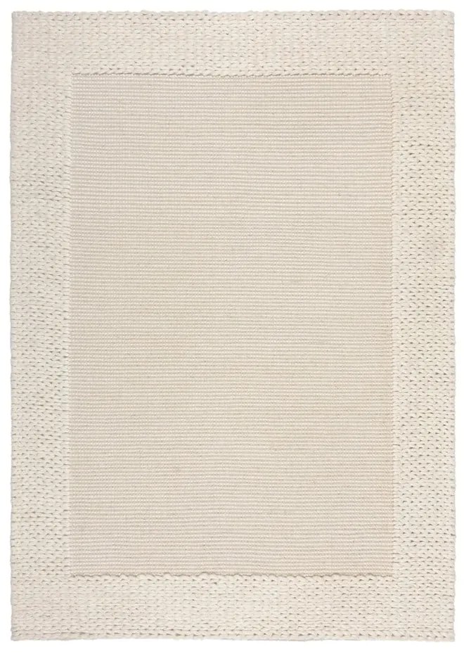 Бежов вълнен килим 170x120 cm Rue - Flair Rugs