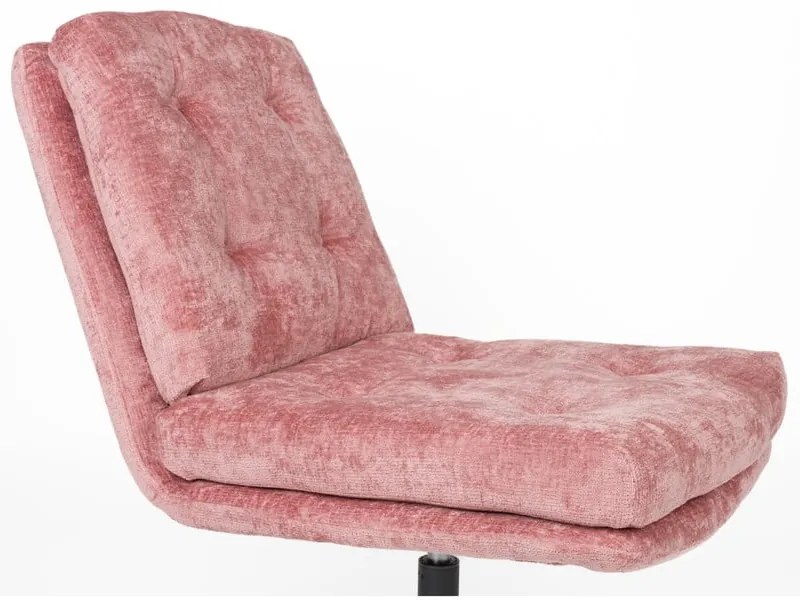 Розово въртящо се кресло Kai – White Label