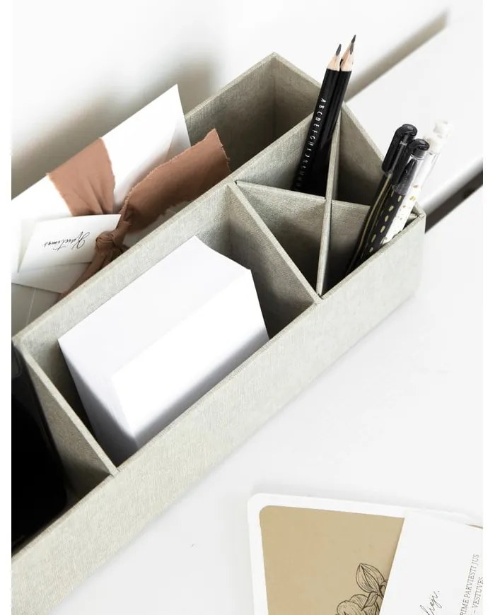 Картонен органайзер за канцеларски материали Elisa Canvas Paper Laminate – Bigso