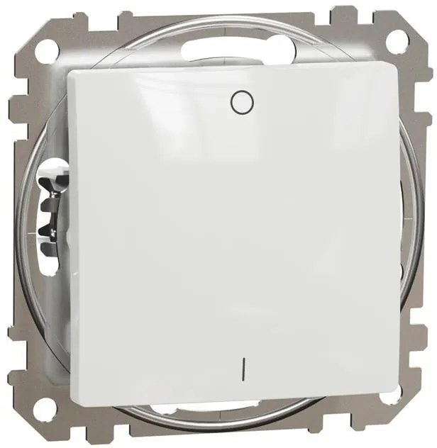 SE Двуполюсен ключ 16A цвят Бял Sedna  - SDD111162