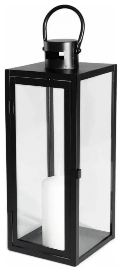 Декоративен фенер 38 см, черен