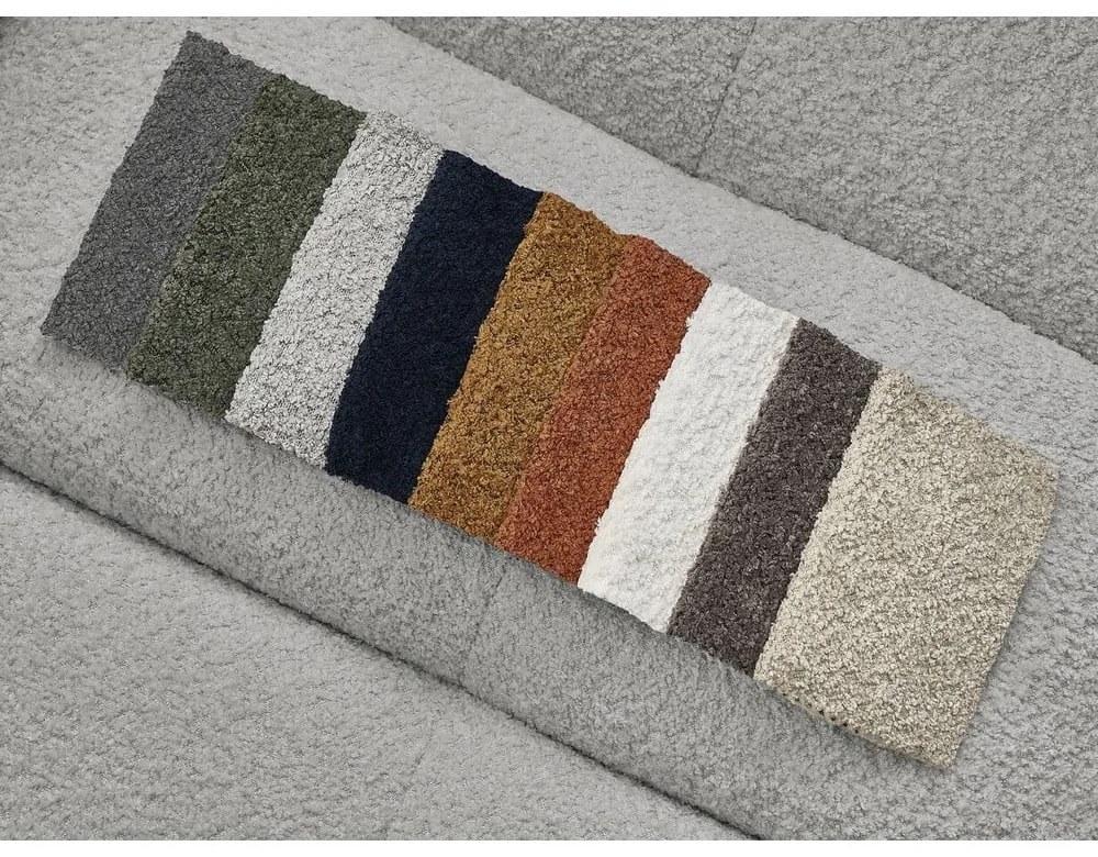 Светлосиво двойно легло 180x200 cm тапицирано с място за съхранение с включена подматрачна рамка Mont Blanc – Bobochic Paris