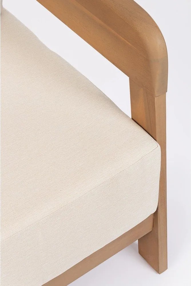 Градински стол от масивно дърво в естествен цвят Pablo – Bizzotto