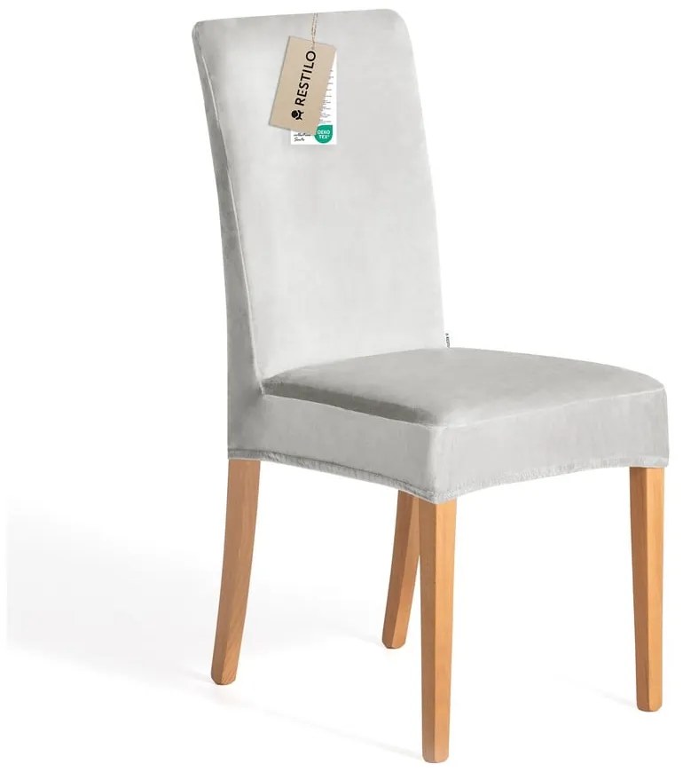 Светлосиво ластично покривало за стол 48 cm Sento – Restilo