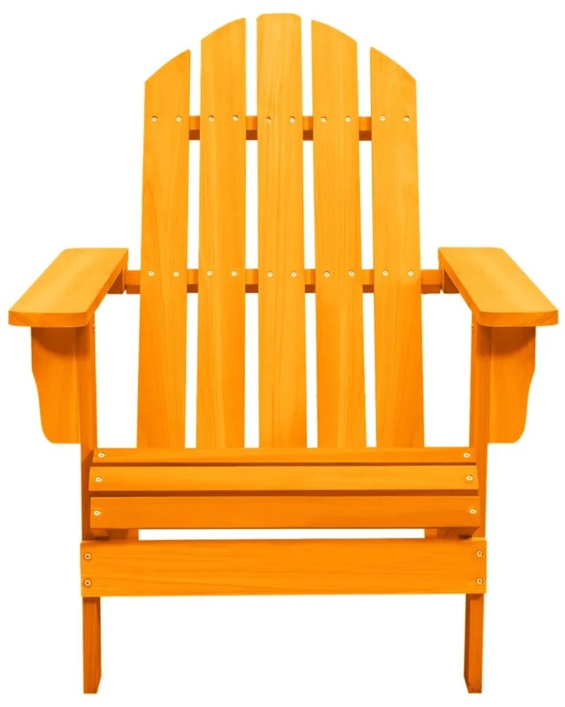 315878 vidaXL Градински стол "Адирондак", чам масив, оранжев