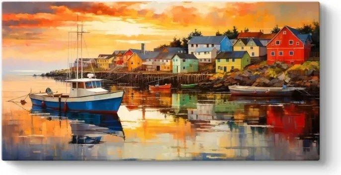"Fishing Boat" TopMebel картина на платно дигитален печат 120x60x3cm