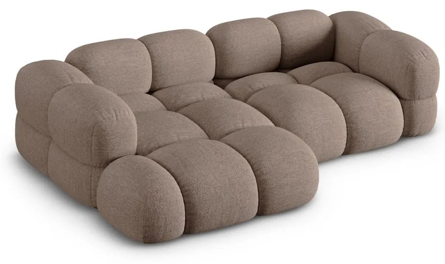Кафяв ъглов диван (ляв ъгъл) Loretto – Cosmopolitan Design