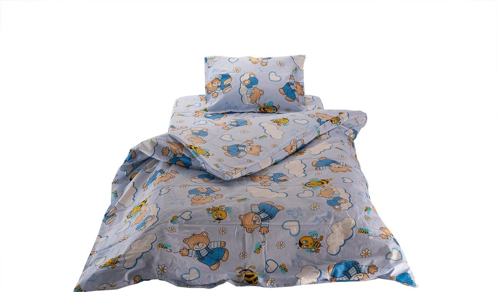 Детски памучен спален комплект Medico Cotton Sleepy Bear – Two
