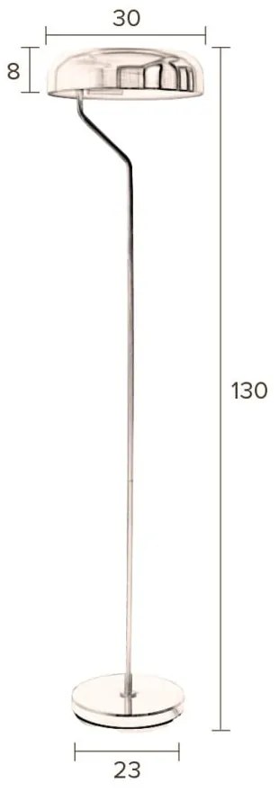 Черна подова лампа Eclipse - Dutchbone