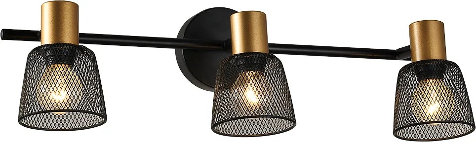 Спот DAYTONA, черен, 3хE14