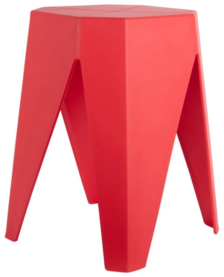 Червен пластмасов стол Cherish – Leitmotiv