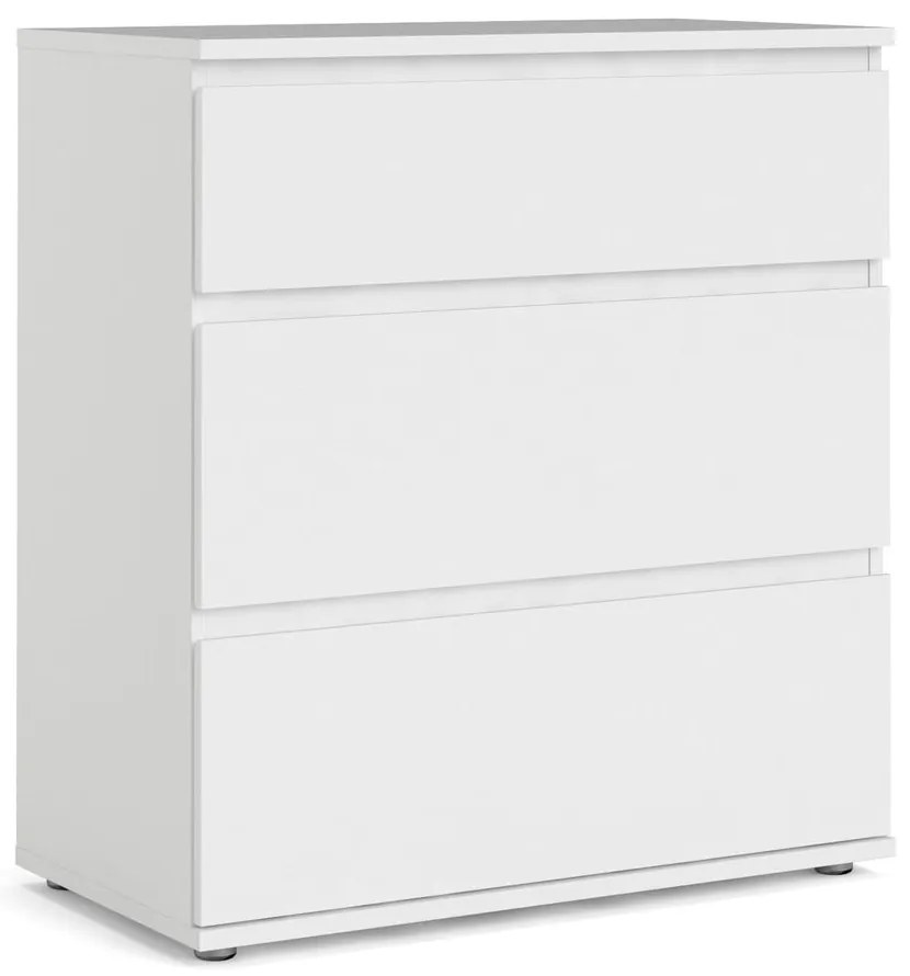 Бял нисък скрин 77x84 cm Nova – Tvilum